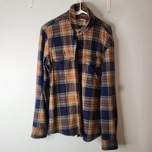 Lake & Trail Flannel Plaid Classic Button Down Shirt Men Sz M EUC